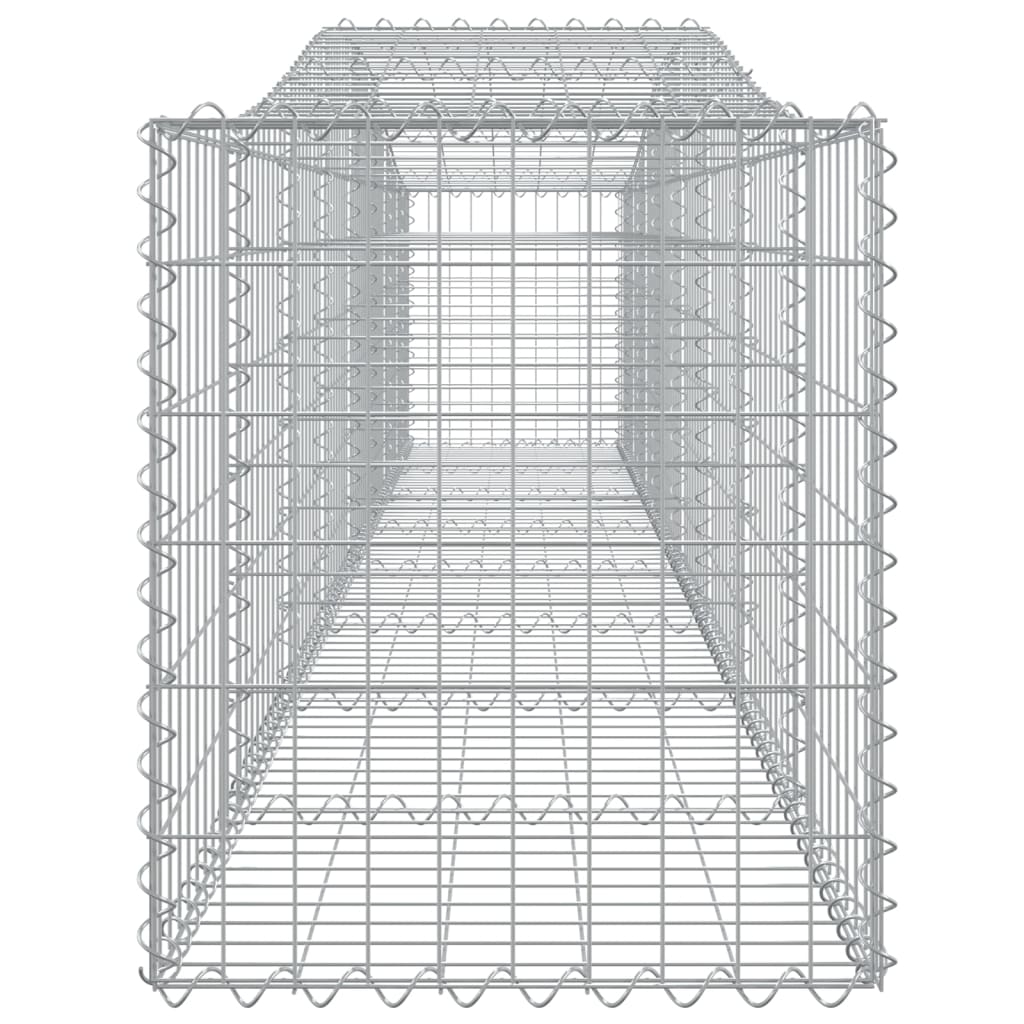 Cestas De Gaviones 4 Uds Forma De Arco Hierro 400x50x60/80 Cm_4