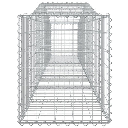 Cestas De Gaviones 7 Uds Forma De Arco Hierro 400x50x60/80 Cm_4