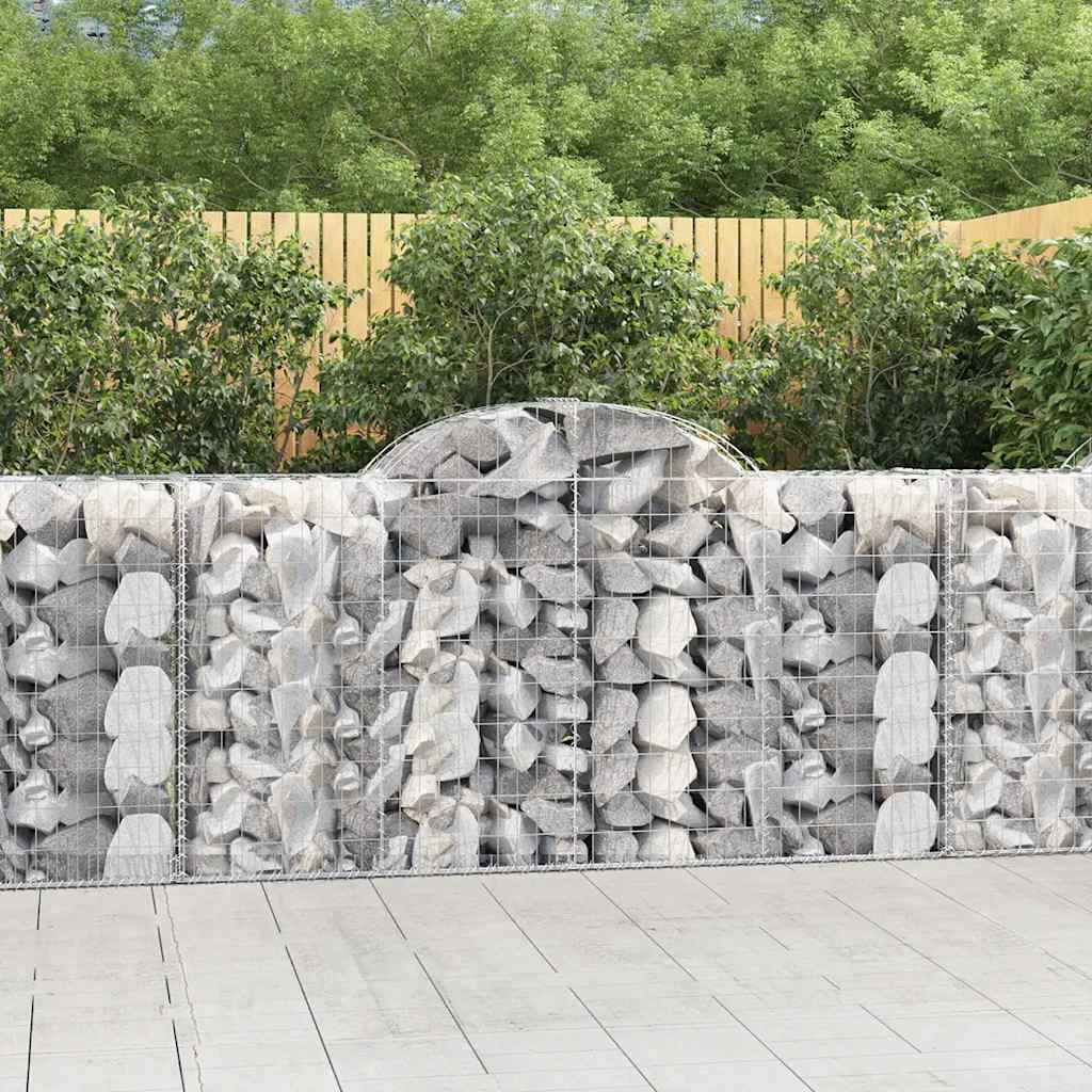 Cestas De Gaviones 50 Uds Forma De Arco Hierro 200x50x100/120cm_1