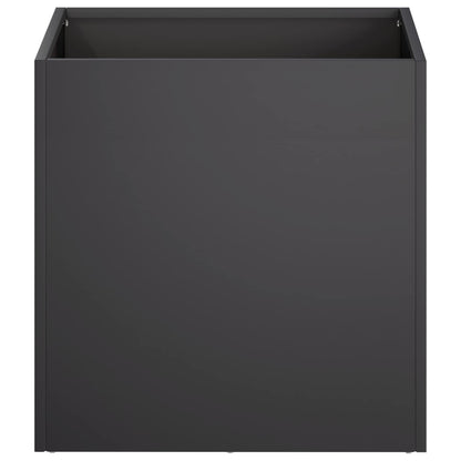 Macetero De Jardín 2 Uds. Negro 25 X 25 X 25 Cm_3