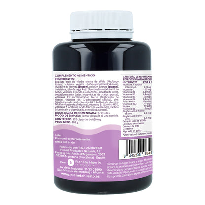 Pack 3xHair Booster pelo, piel y uñas Planeta Huerto 120 cápsulas