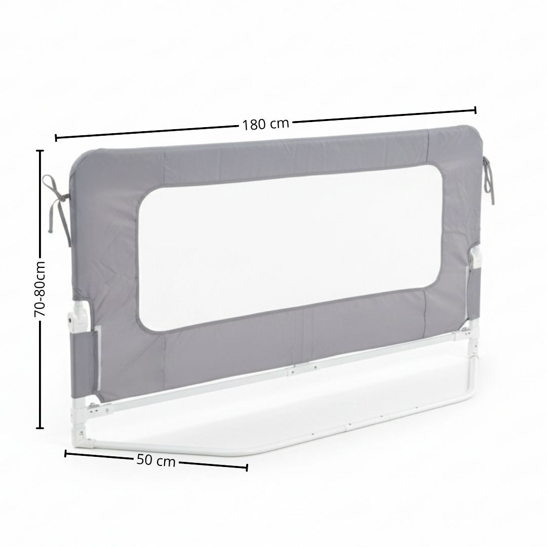 Barandilla De Cama Infantil 180 Cm – Altura Ajustable, Sistema Abatible, Malla Transpirable, Seguridad Anticaídas Bathby_5