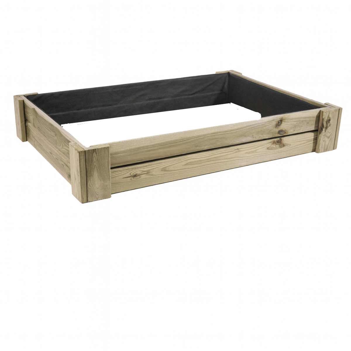 Cajón De Cultivo Kaira. Altura De 20 Cm. Sin Base. Vidahuerto 120x120x20 Cm._0
