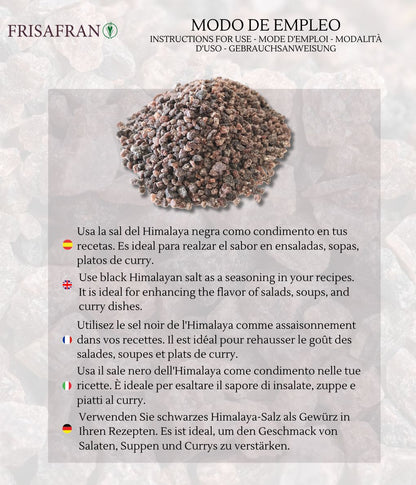 Sal Negra Del Himalaya Gruesa - Calidad Y Sabor | Frisafran 500 G_2