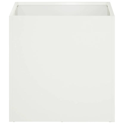 Macetero De Jardín 2 Uds. Blanco 20 X 20 X 20 Cm_3