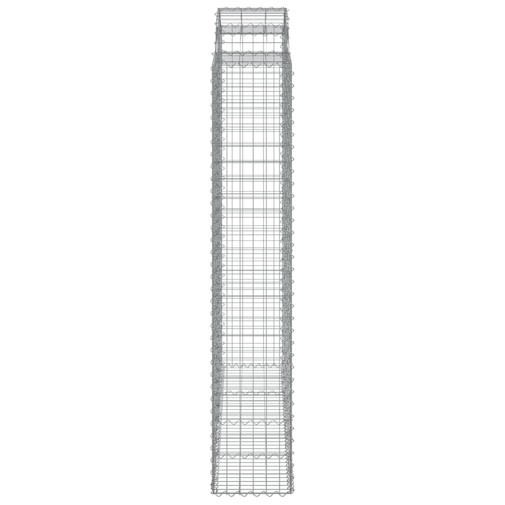 Cestas De Gaviones 12 Uds Forma De Arco Hierro 200x50x220/240cm_4