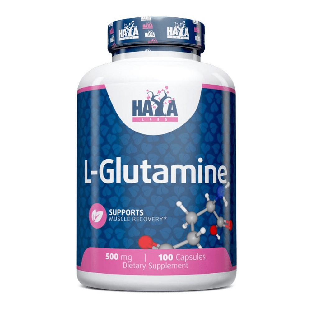 L-glutamina 500mg - 100 Cápsulas - Glutamina - Haya Labs_0
