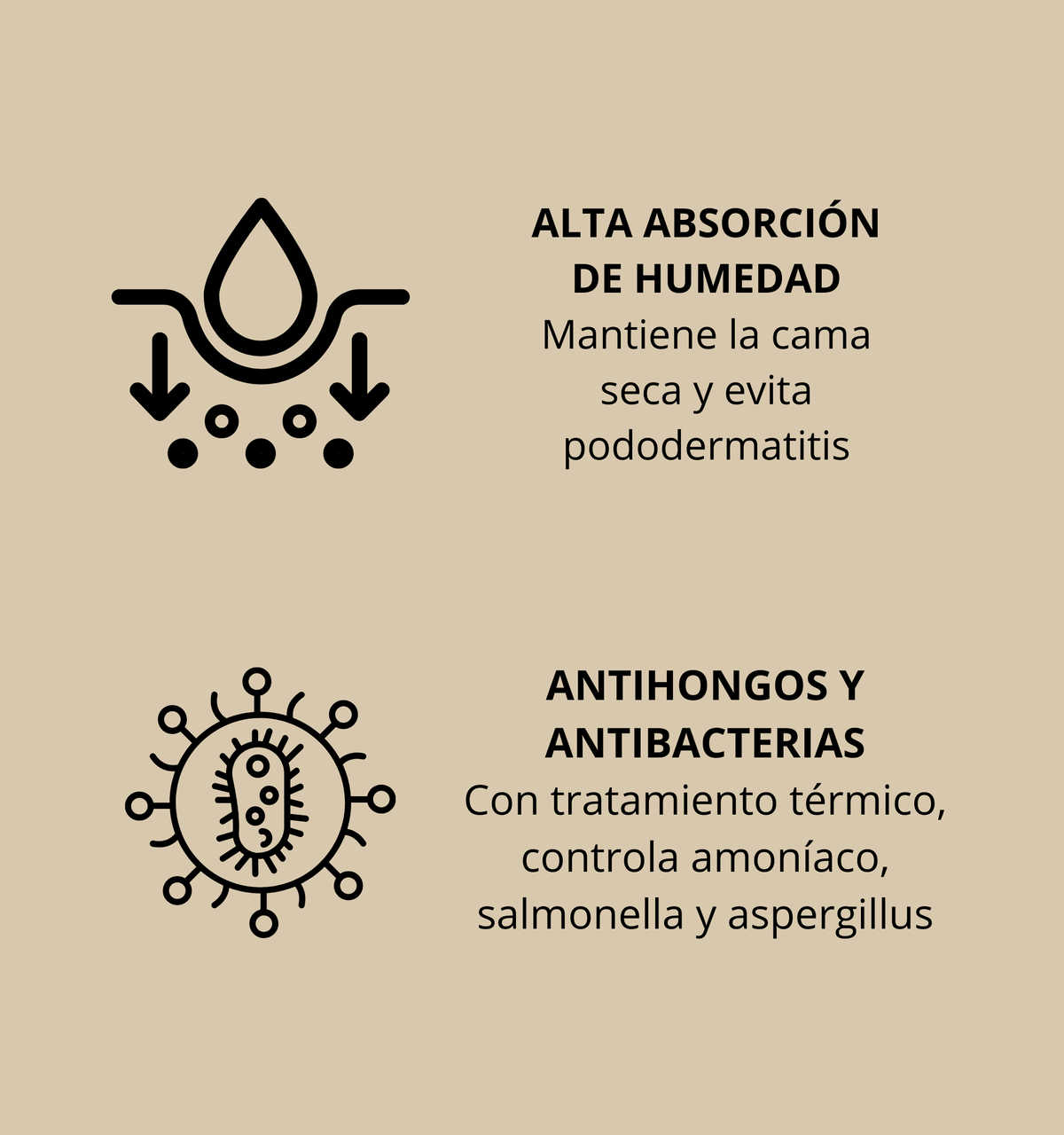Cama para Aves en Pellet con Tabaco Natural - Antiparasitario, Absorbente y Compostable - 100% Natural - 17kg_3
