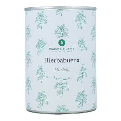 Kit de cultivo aromáticas Hierbabuena Planeta Huerto