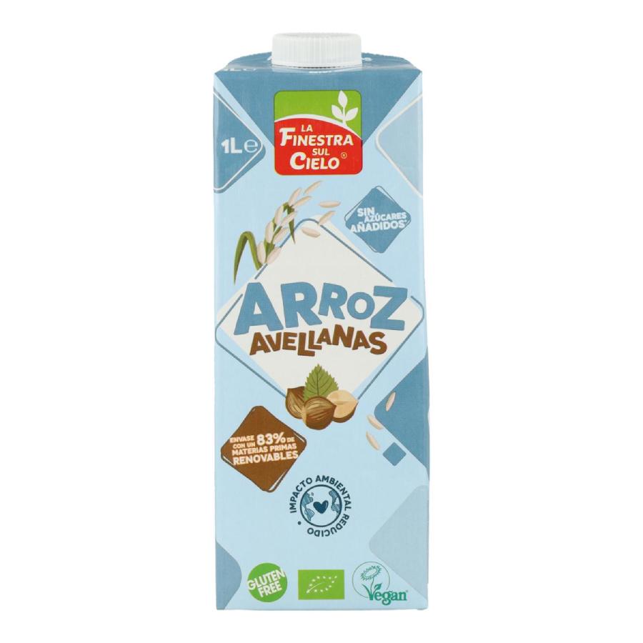 Pack 6 uds Bebida de Arroz con Avellanas Bio La Finestra Sul Cielo 1 L