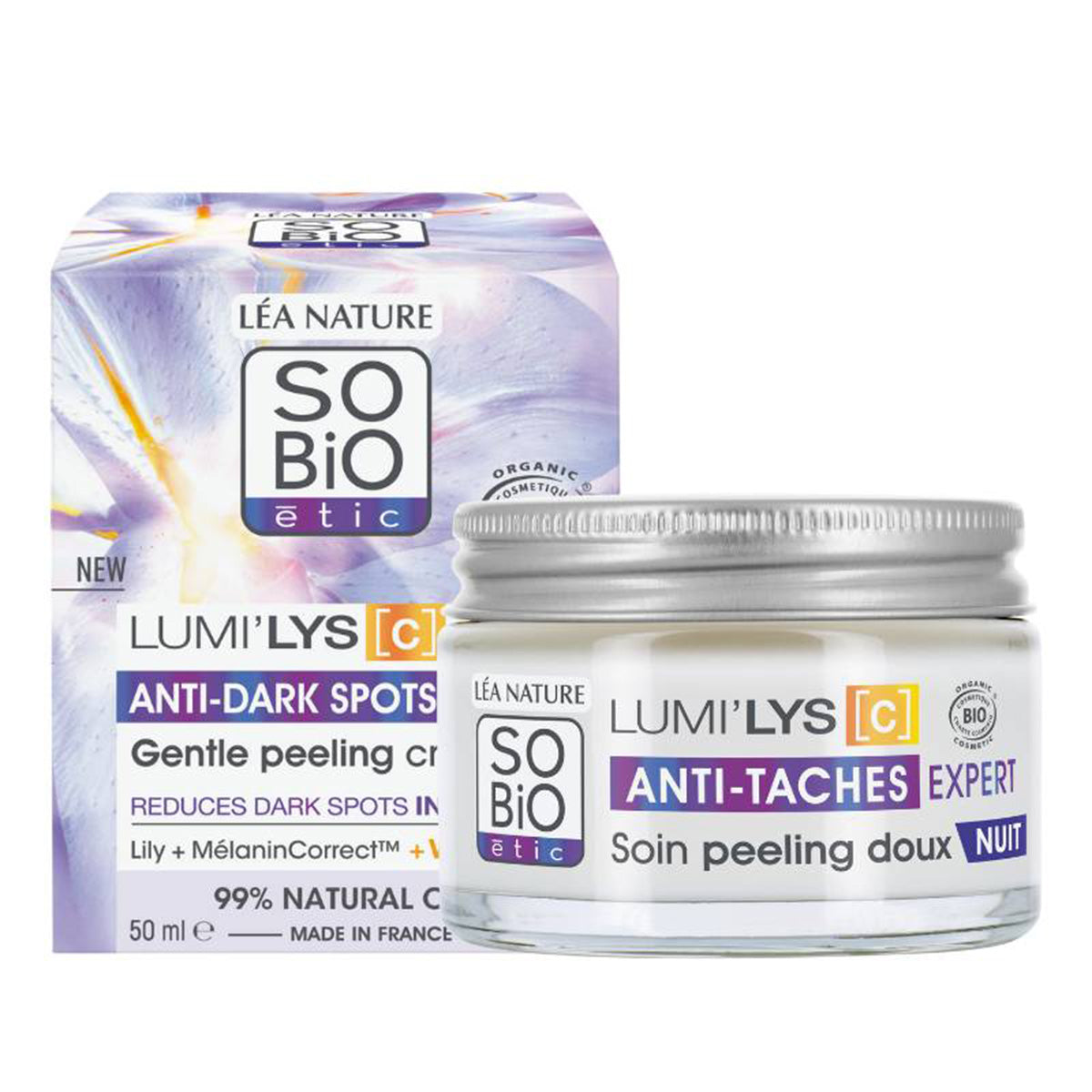 CREMA NOCHE PEELING LUMI'LYS [C] ANTIMANCHAS EXPERT,  SO'BIO, 50 ml