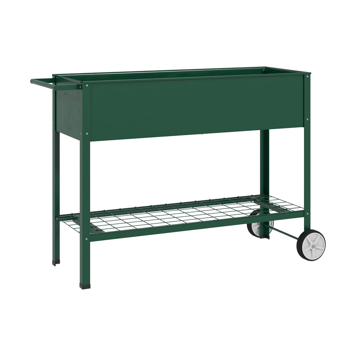 Mesa De Cultivo Outsunny Metal Verde 109x44x80 Cm_0