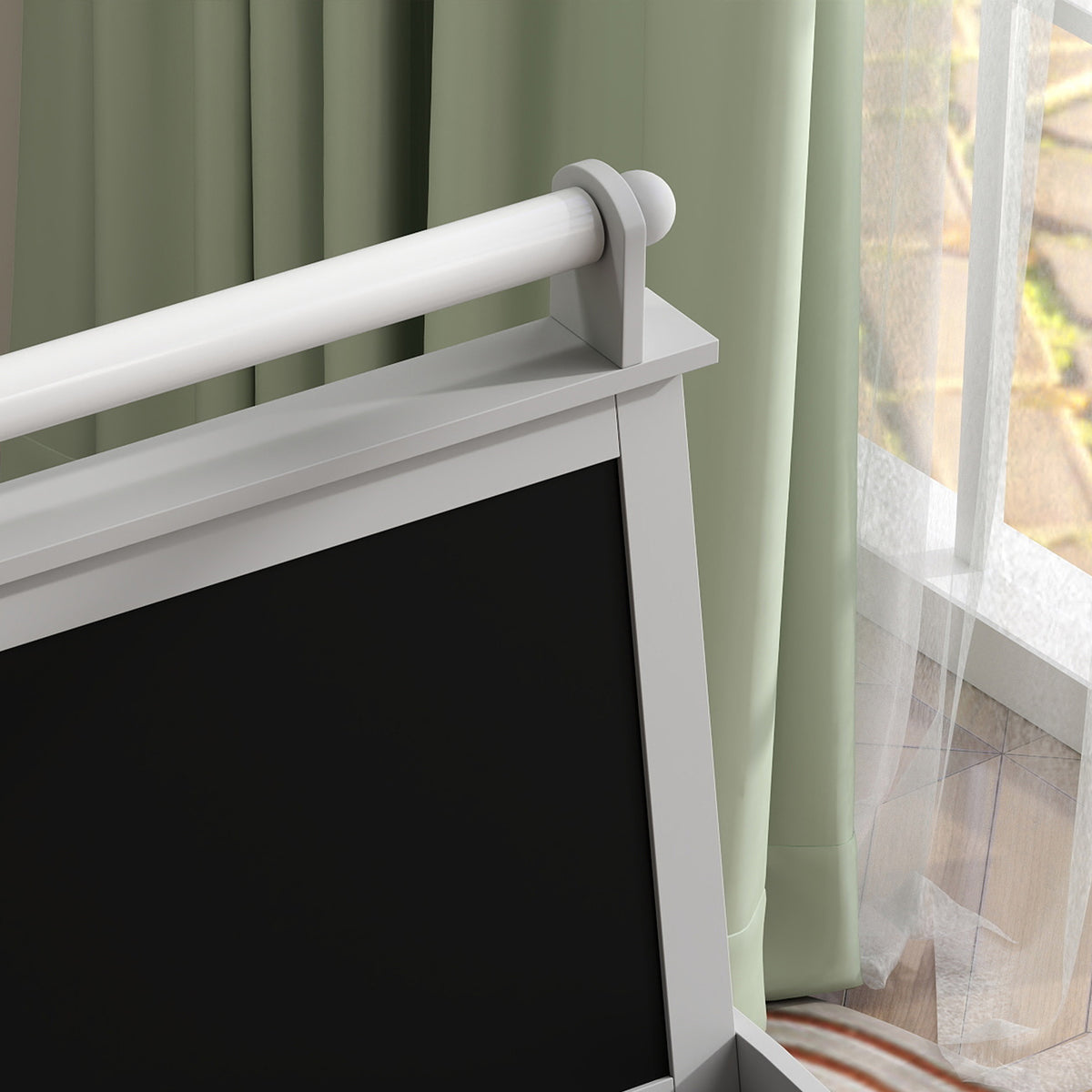 Caballete De Pintura Aiyaplay Mdf Gris 59x48x118 Cm_4