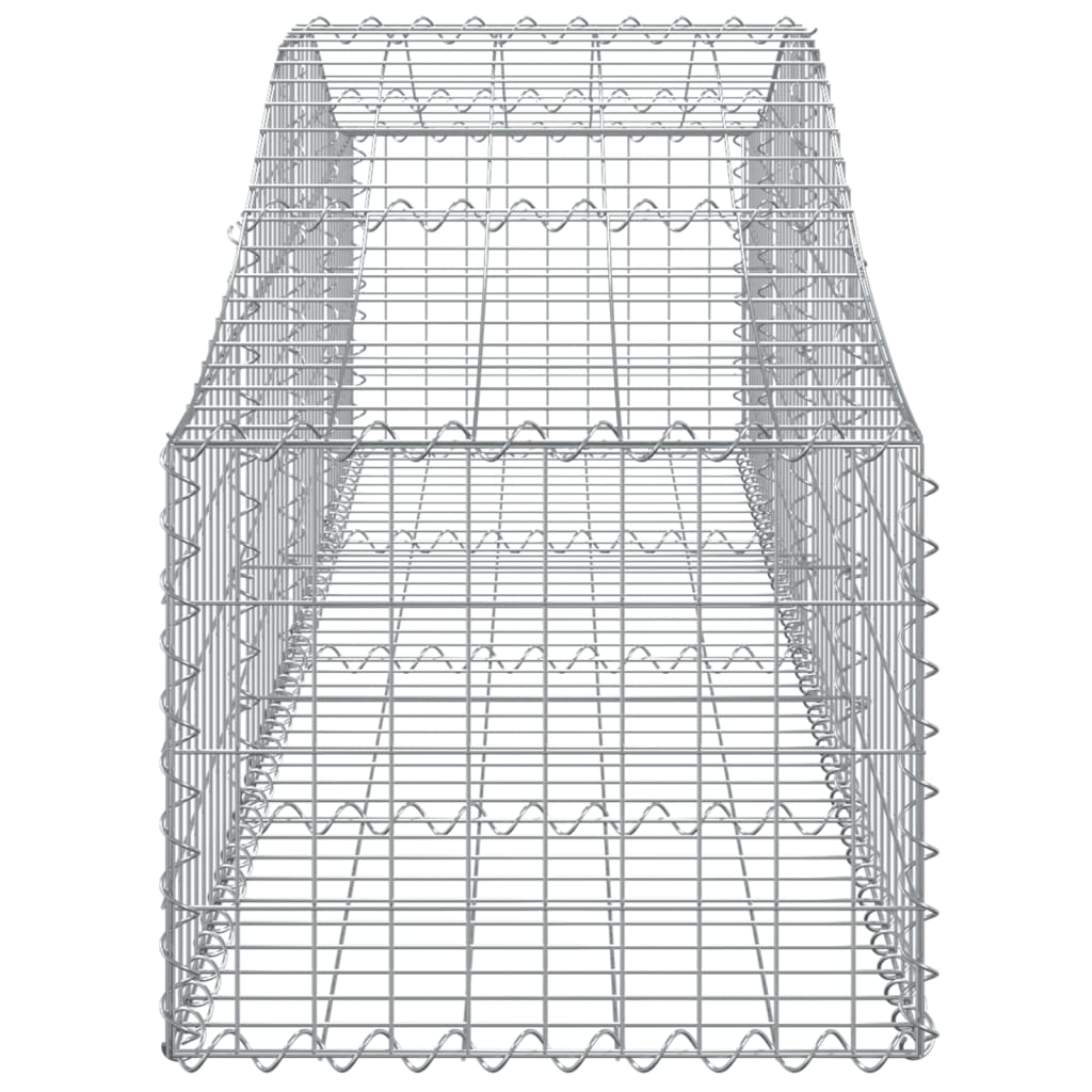 Cestas Gaviones 15 Uds Forma De Arco Hierro 200x50x40/60 Cm_4