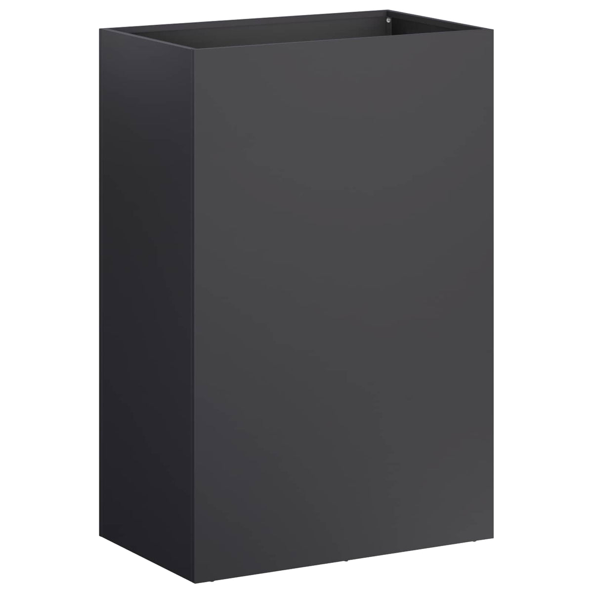 Macetero De Jardín Negro 50 X 40 X 75 Cm Acero Laminado En Frío_0