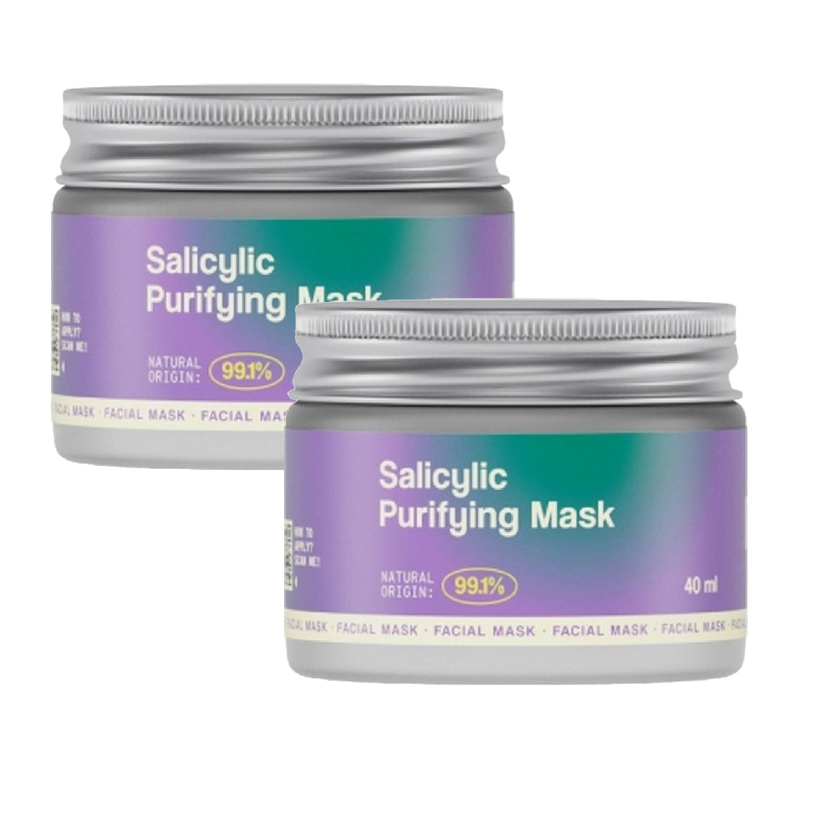 Pack 2x Mascarilla Facial Purificadora Salicilyc Freshly 40ml