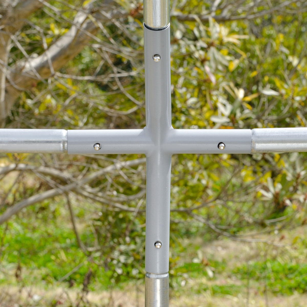 Pawhut Gallinero Exterior 2,8x3,8x1,97 M Para 6-12 Gallinas De Acero Galvanizado_4