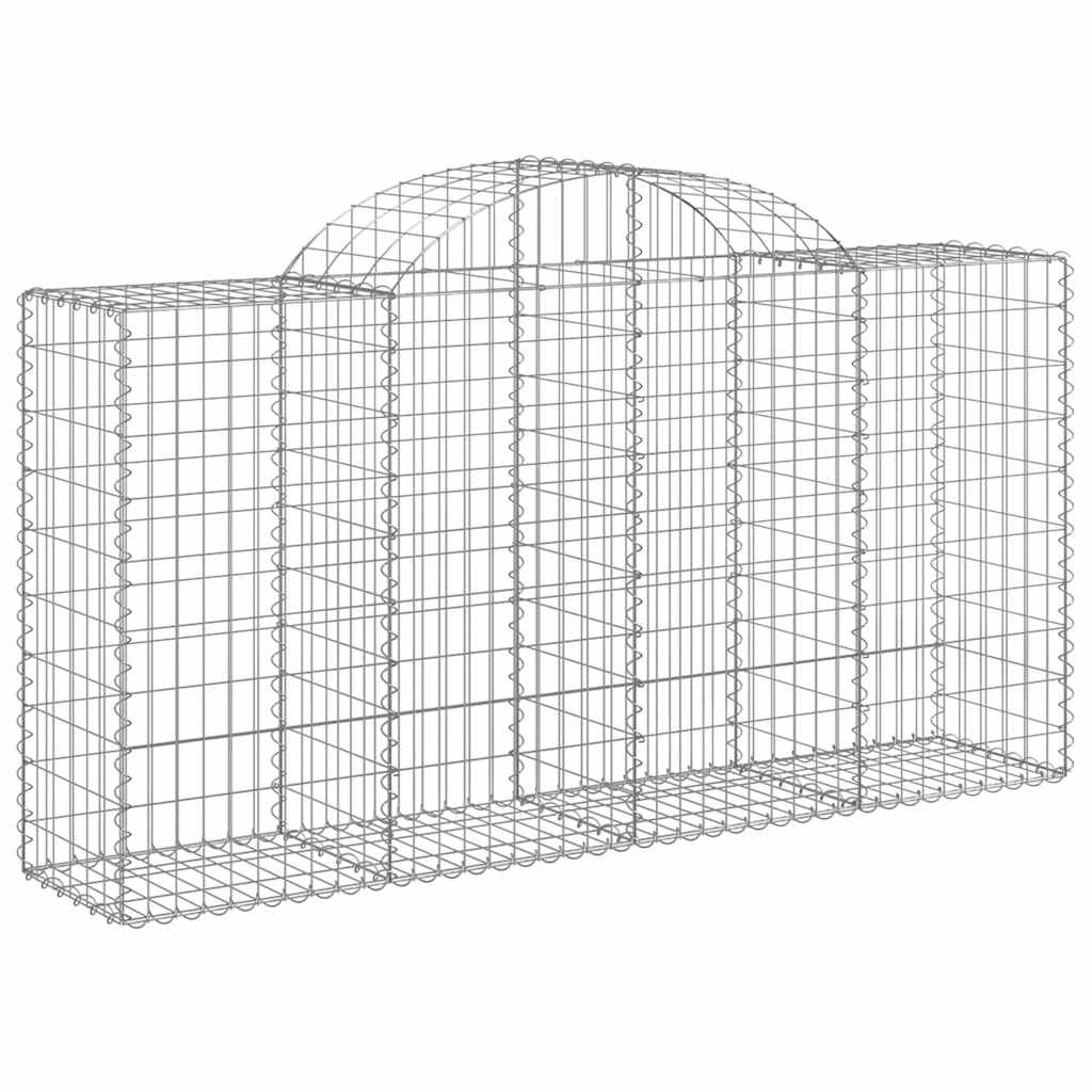 Cestas De Gaviones 8 Uds Forma De Arco Hierro 200x50x100/120cm_2