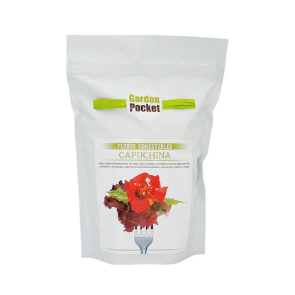 Kit huerto de flores comestibles: Capuchina