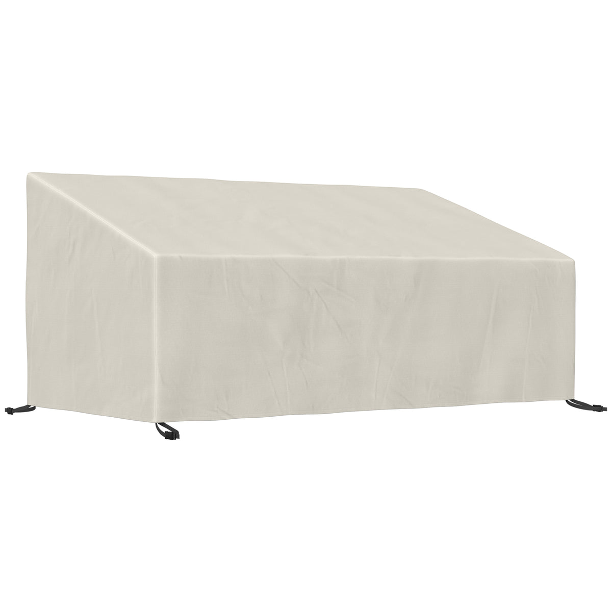 Funda Protectora De Banco Outsunny Tela Oxford Beige 218x111x101 Cm_0