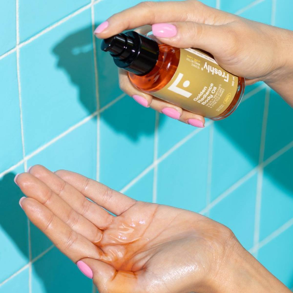 Pack 2x Aceite Corporal Golden Radiance Freshly 200ml