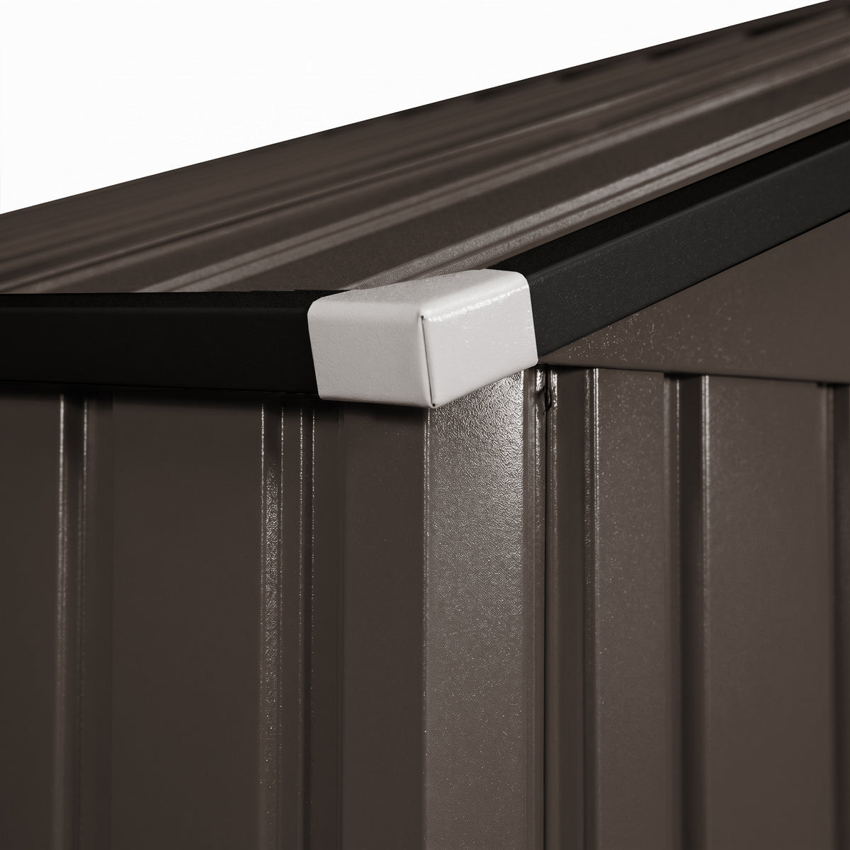 Cobertizo De Jardín Outsunny Acero Galvanizado Marrón 277x195x192 Cm 845-031v00bn_5