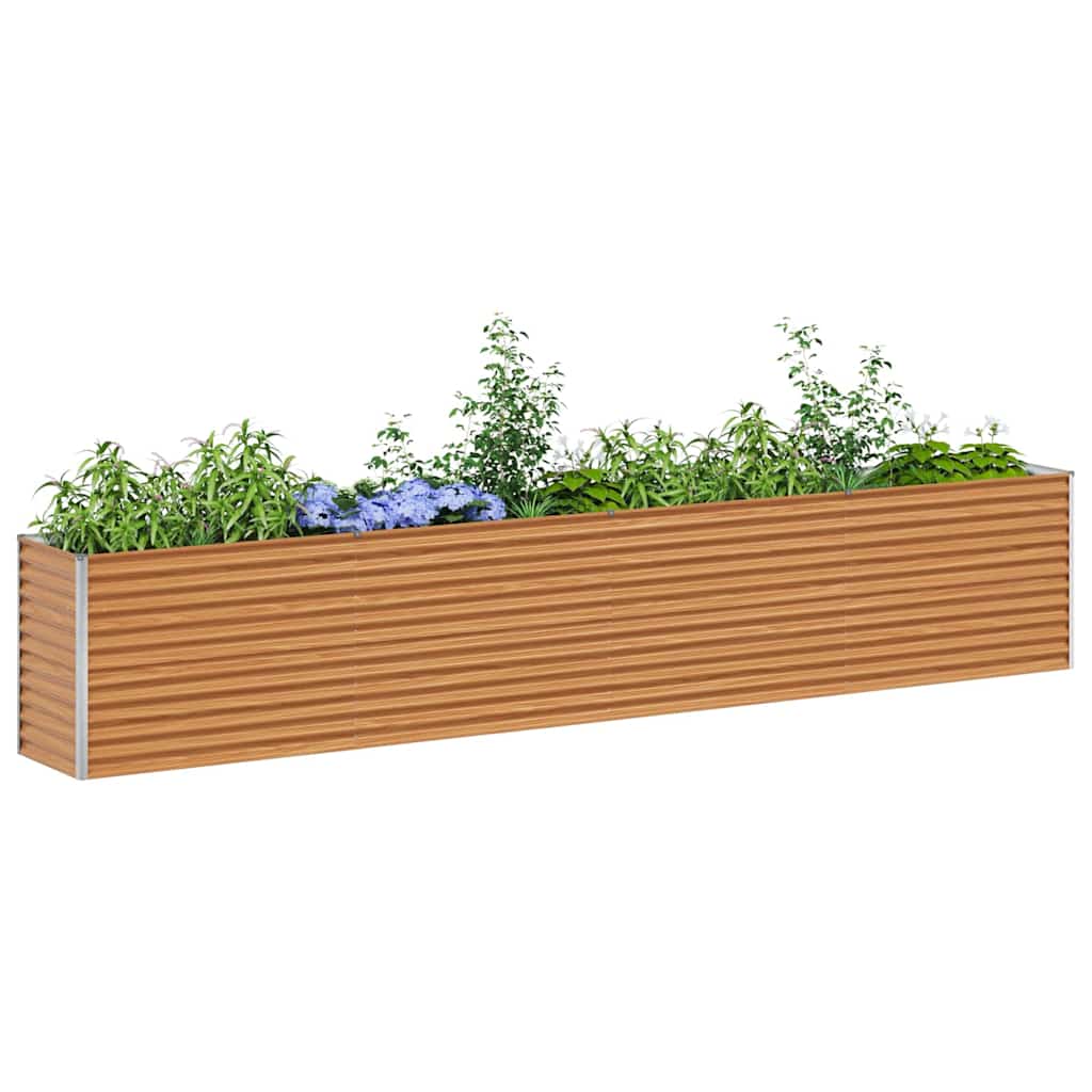 Arriate Elevado Marrón Claro 390 X 50 X 68 Cm Acero Galvanizado_2
