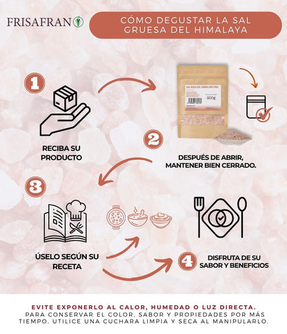 Sal Rosa Del Himalaya Gruesa - Calidad Y Sabor | Frisafran 200 G_1