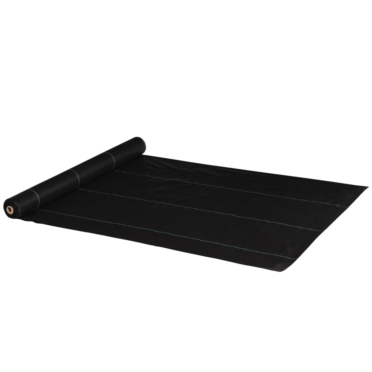 Malla Antimaleza Outsunny Pp Negro 20x2500 Cm_0