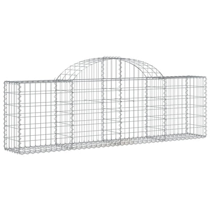 Cestas De Gaviones 10 Uds Forma De Arco Hierro 200x30x60/80 Cm_2