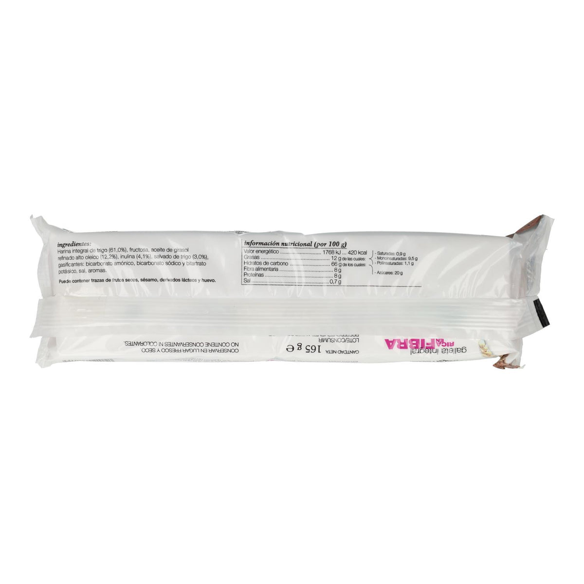 Galletas de Fibra Integral Soria Natural 165 g