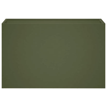 Macetero De Jardín 2 Uds. Verde Oliva 80 X 30 X 50 Cm_3