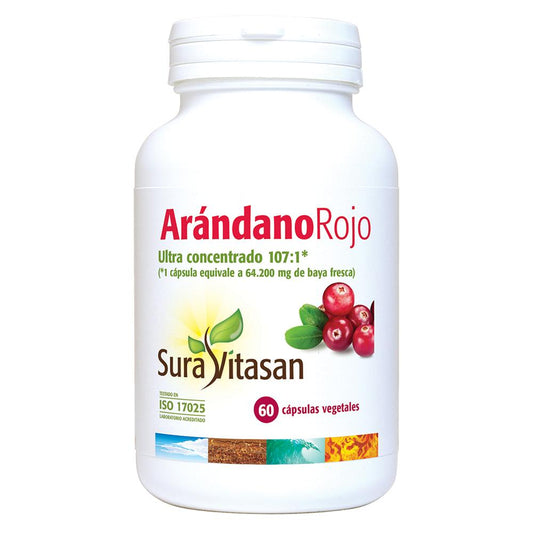 Arándano Rojo 600 Mg 60 Caps Sura Vitasan