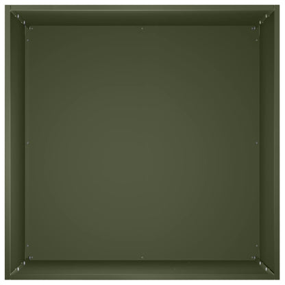 Macetero De Jardín 2 Uds. Verde Oliva 50 X 50 X 75 Cm_4
