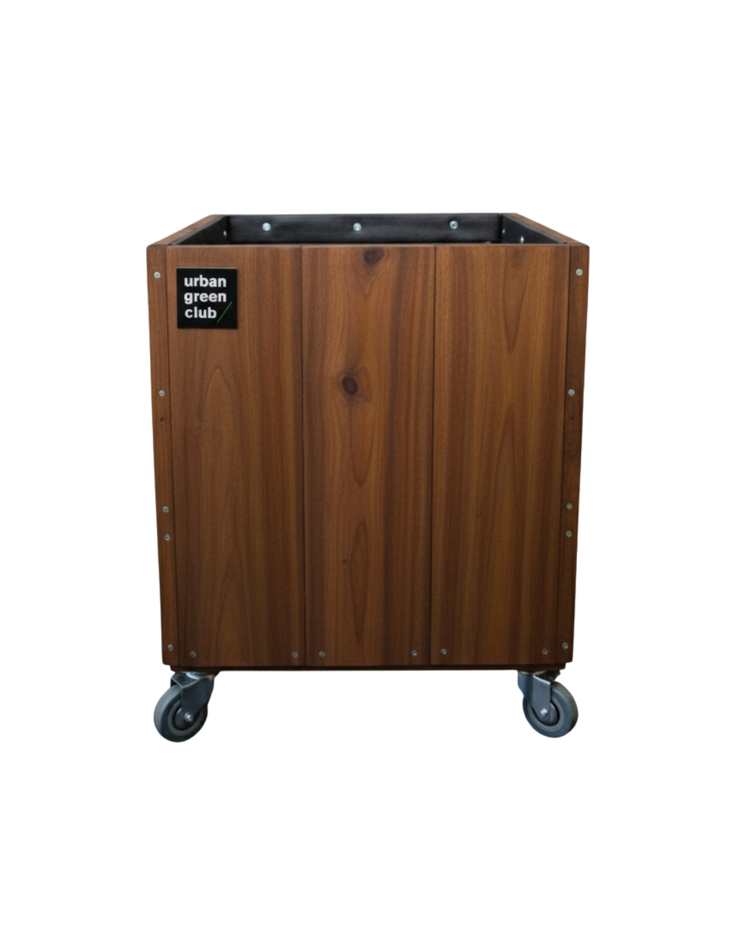 Módulo De Cultivo De Madera De Pino color Nogal Urban Green Club - 50x50x60 Cm 100 L_0