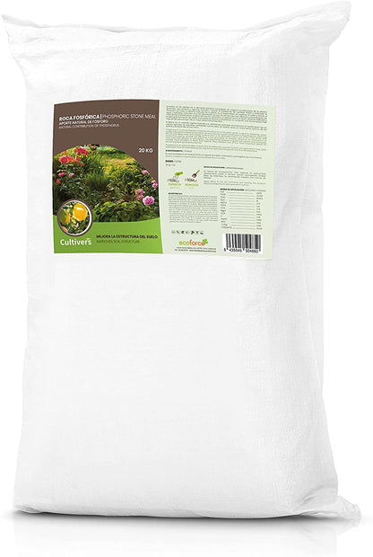 Cultivers Roca Fosfórica 20 Kg. Aporte Natural De Fósforo, Calcio Y Hierro. 100% Ecológico. Preparación De Terreno…_0