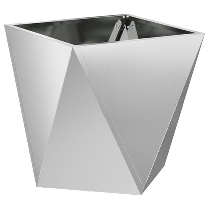 Jardinera Plateado 50 X 50 X 50 Cm Acero Galvanizado_0