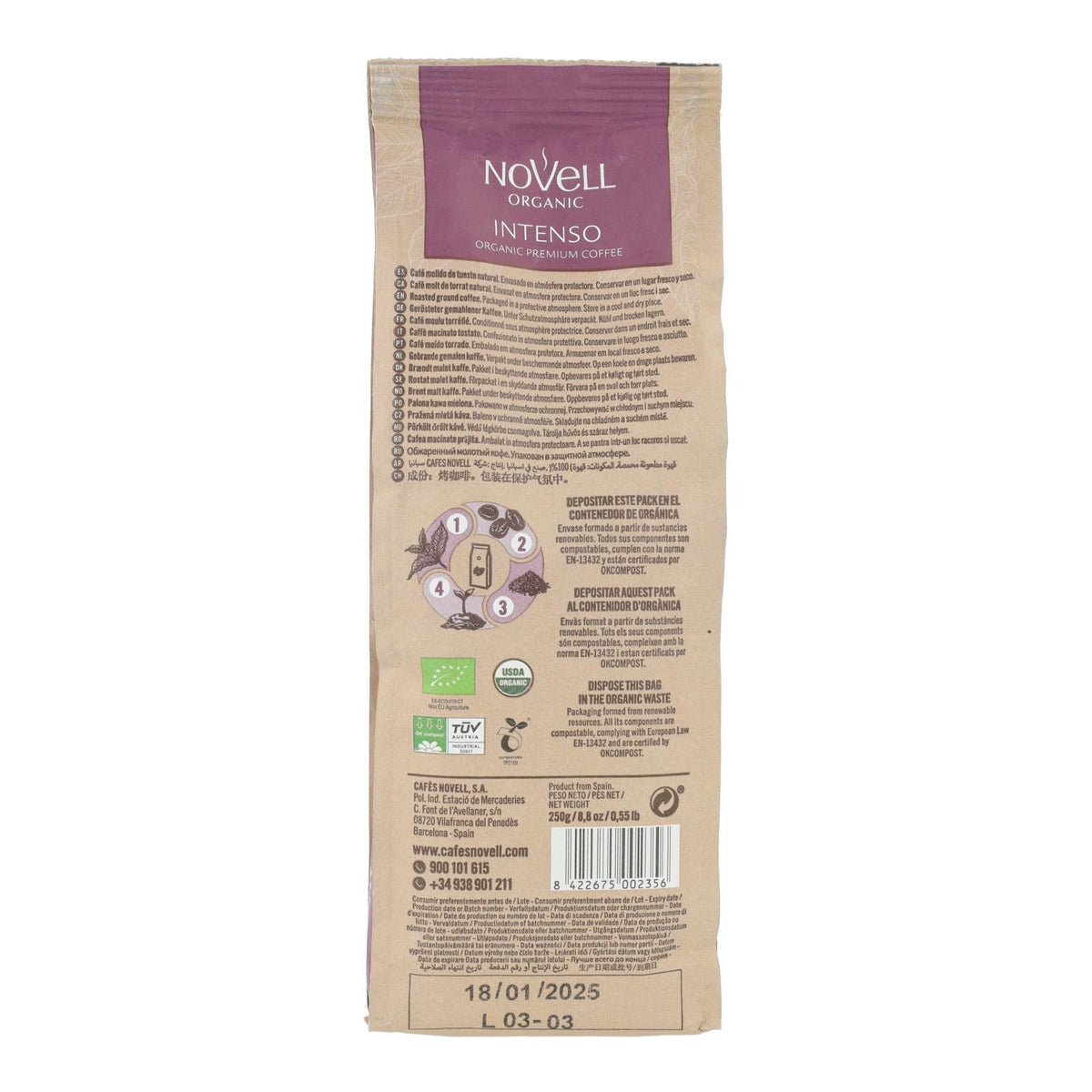Café molido eco Intenso 250g