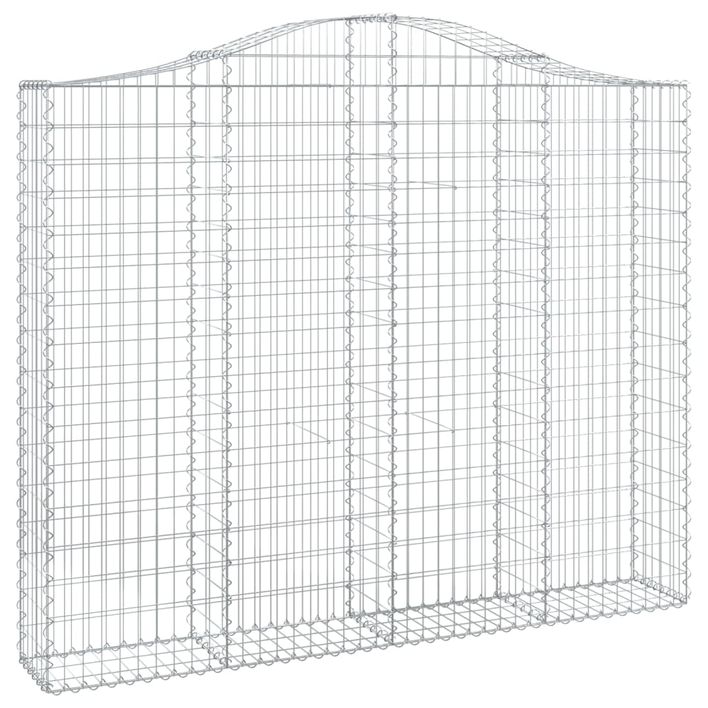 Cestas Gaviones 3 Uds Forma De Arco Hierro 200x30x160/180 Cm_2