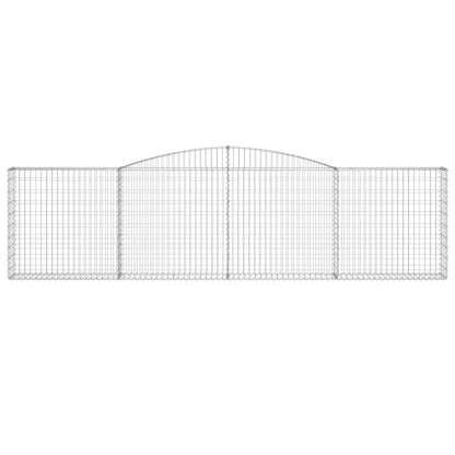 Cestas De Gaviones 7 Uds Forma De Arco Hierro 400x30x100/120 Cm_3