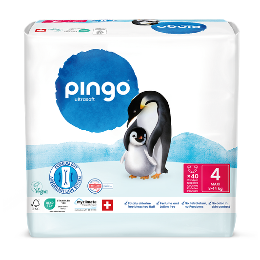 Pañales T4 (8-14kg) Pingo 40 Uds