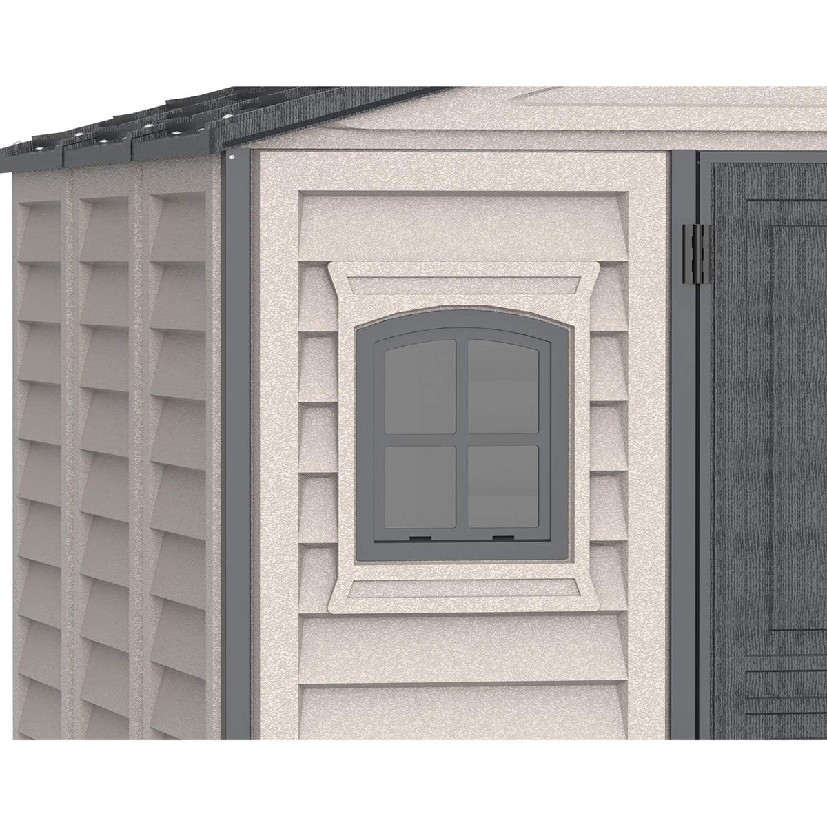 Duramax - Caseta Jardín - Woodbridge Plus 10.5x8 - Pvc - Color Gris Claro Y Oscuro_5