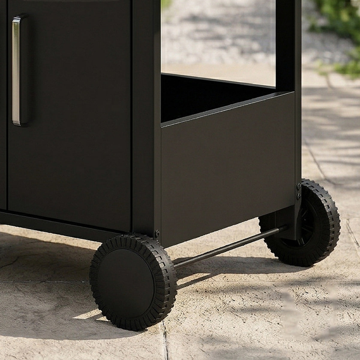 Barbacoa De Gas Outsunny Acero Inoxidable, Metal Negro 125x57x110 Cm_4