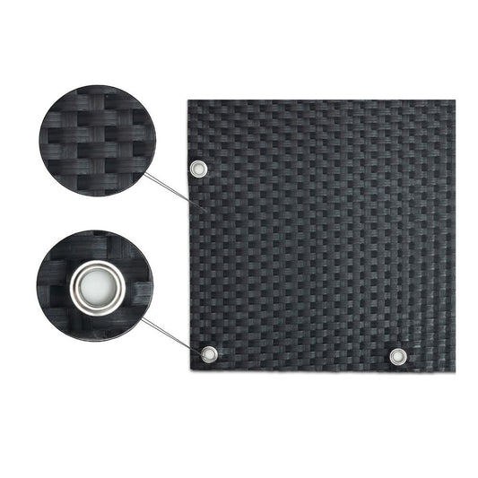 Panel De Ratán Para Balcón O Valla (antracita) 100x300 Cm_0