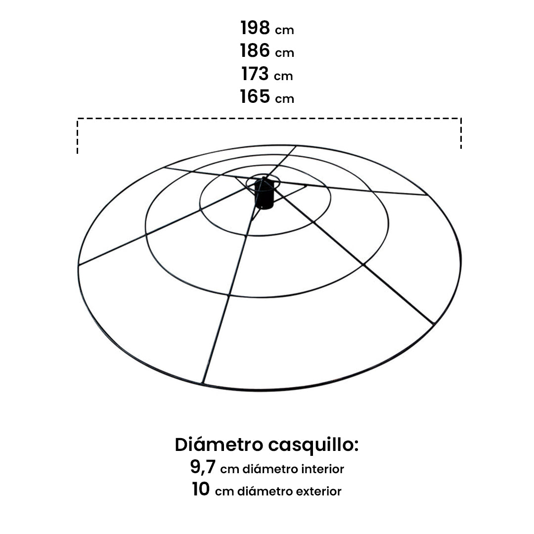 Aro Para Sombrilla Parasol 2,4 M Nortene_1