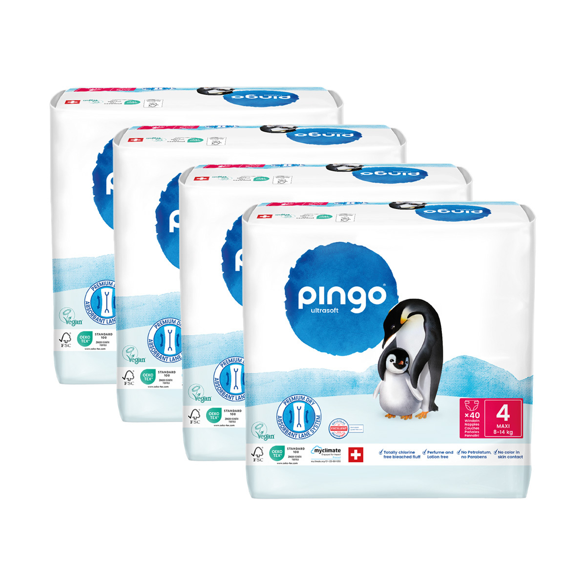 Pack ahorro Pañales T4 (8-14kg) Pingo 160 Uds