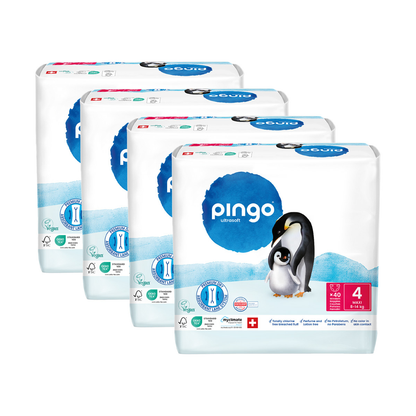 Pack ahorro Pañales T4 (8-14kg) Pingo 160 Uds