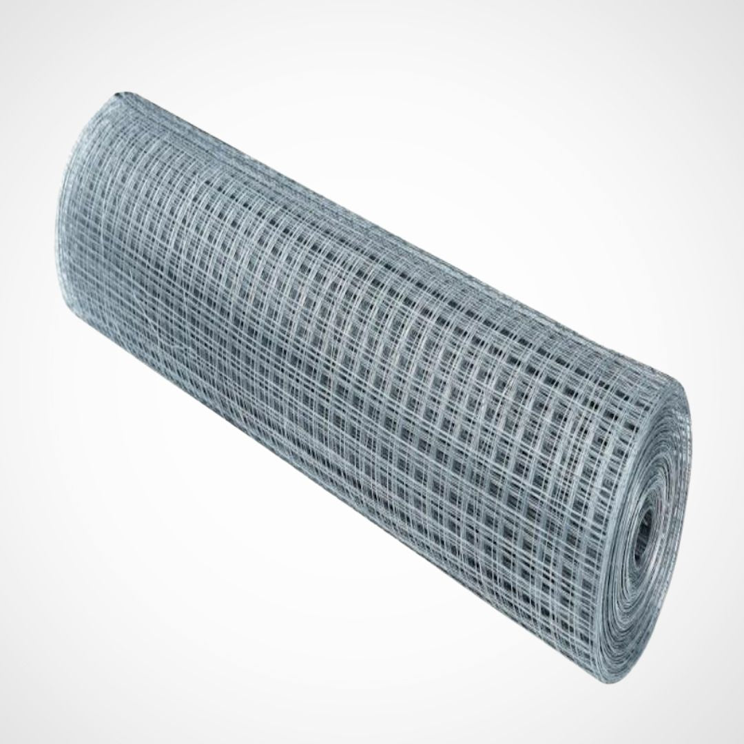 Malla Metalica| 0,5x5m| Composición 100% Acero Galvanizado| Alambre Electrosoldado| Malla Para Cercos| Reticula 6x6mm_0