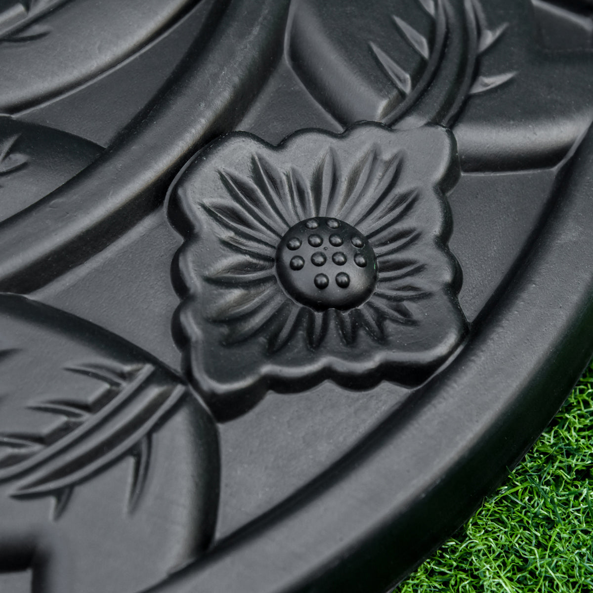 Base De Sombrilla Semicircular Peso 9 Kg Outsunny 50x32x32 Cm Negro_4