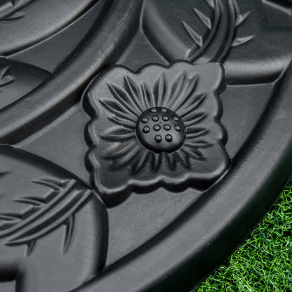 Base De Sombrilla Semicircular Peso 9 Kg Outsunny 50x32x32 Cm Negro_4
